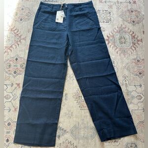 Quince navy blue linen pants. Never worn